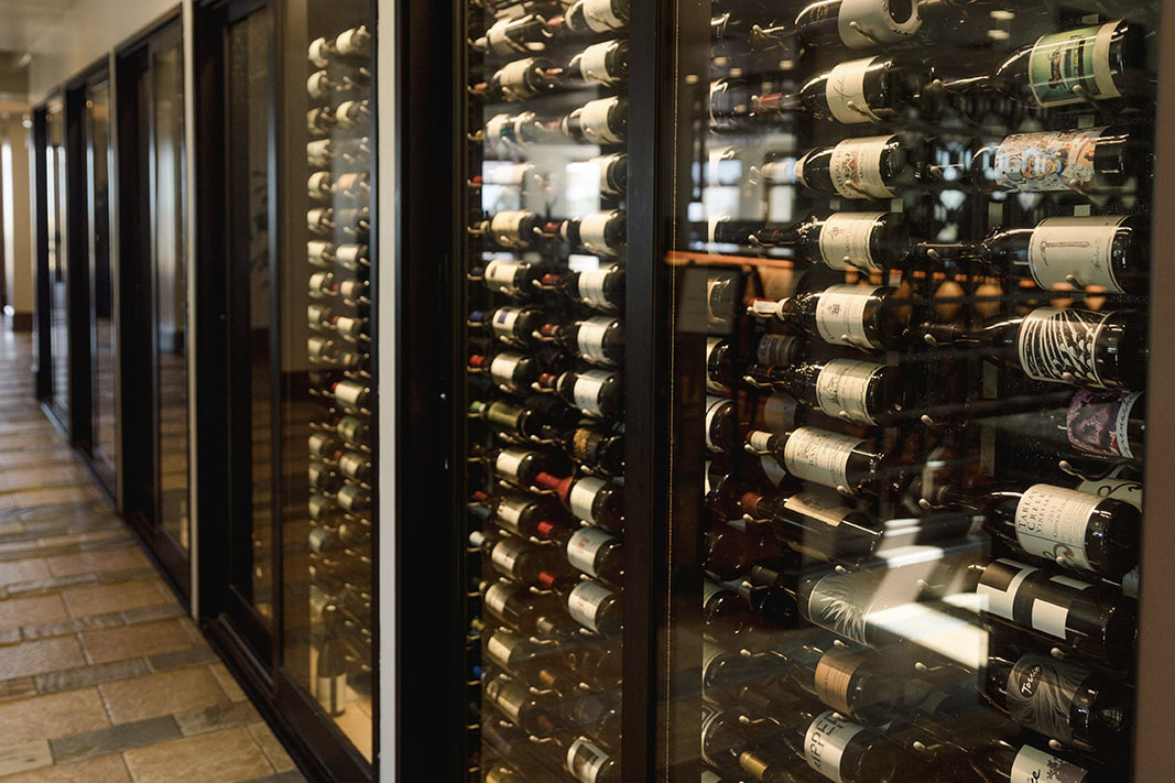 Wine list showcasing Central Coast favorites and global varietals at Lido Restaurant & Lounge, Dolphin Bay Resort & Spa in Pismo Beach California