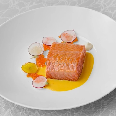 a plate of food on a table