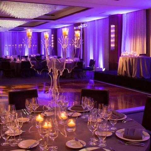 a table set for a party