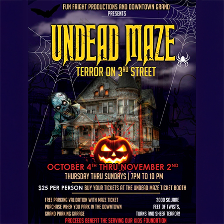 a poster for a halloween event