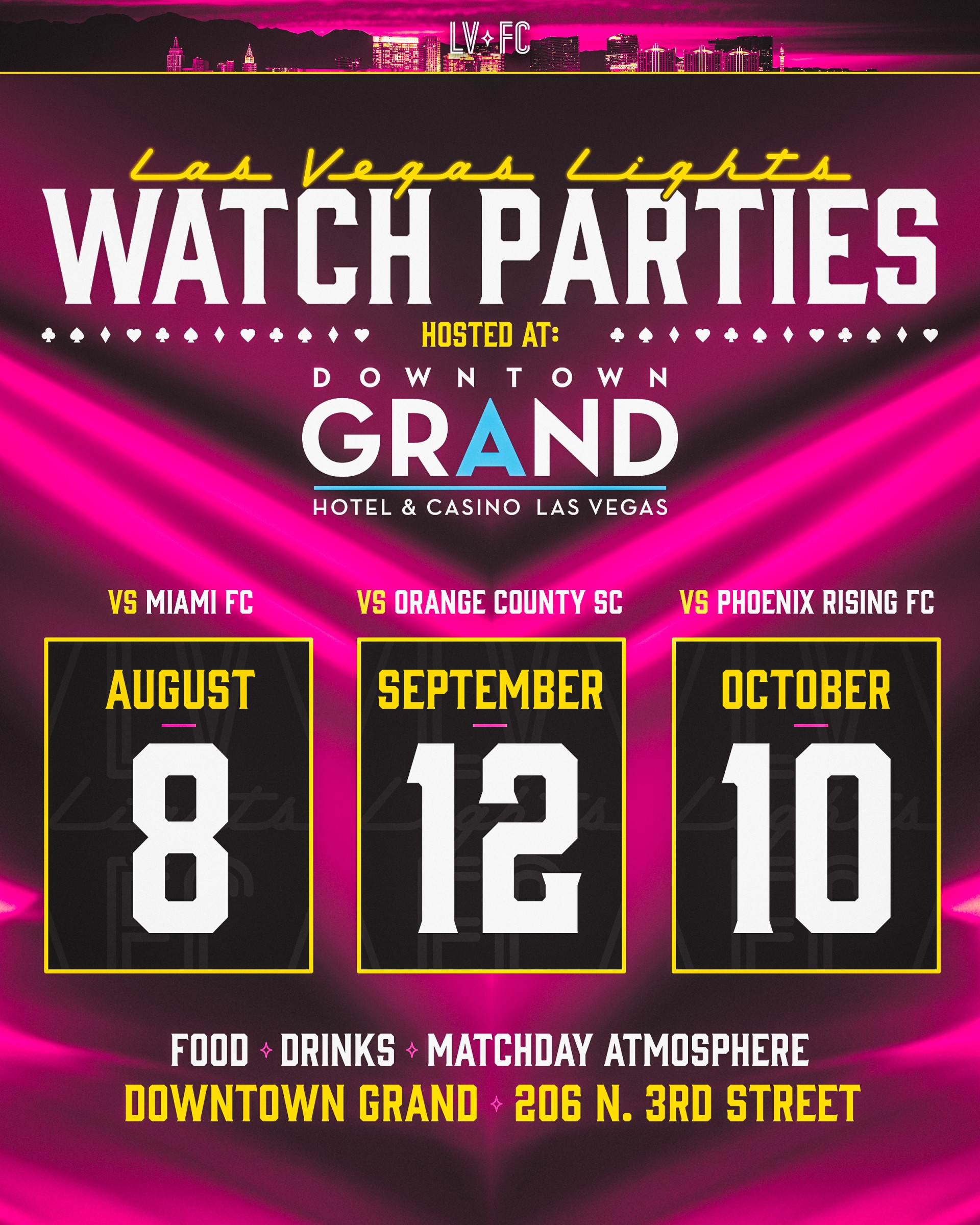 a poster with white text and yellow numbers