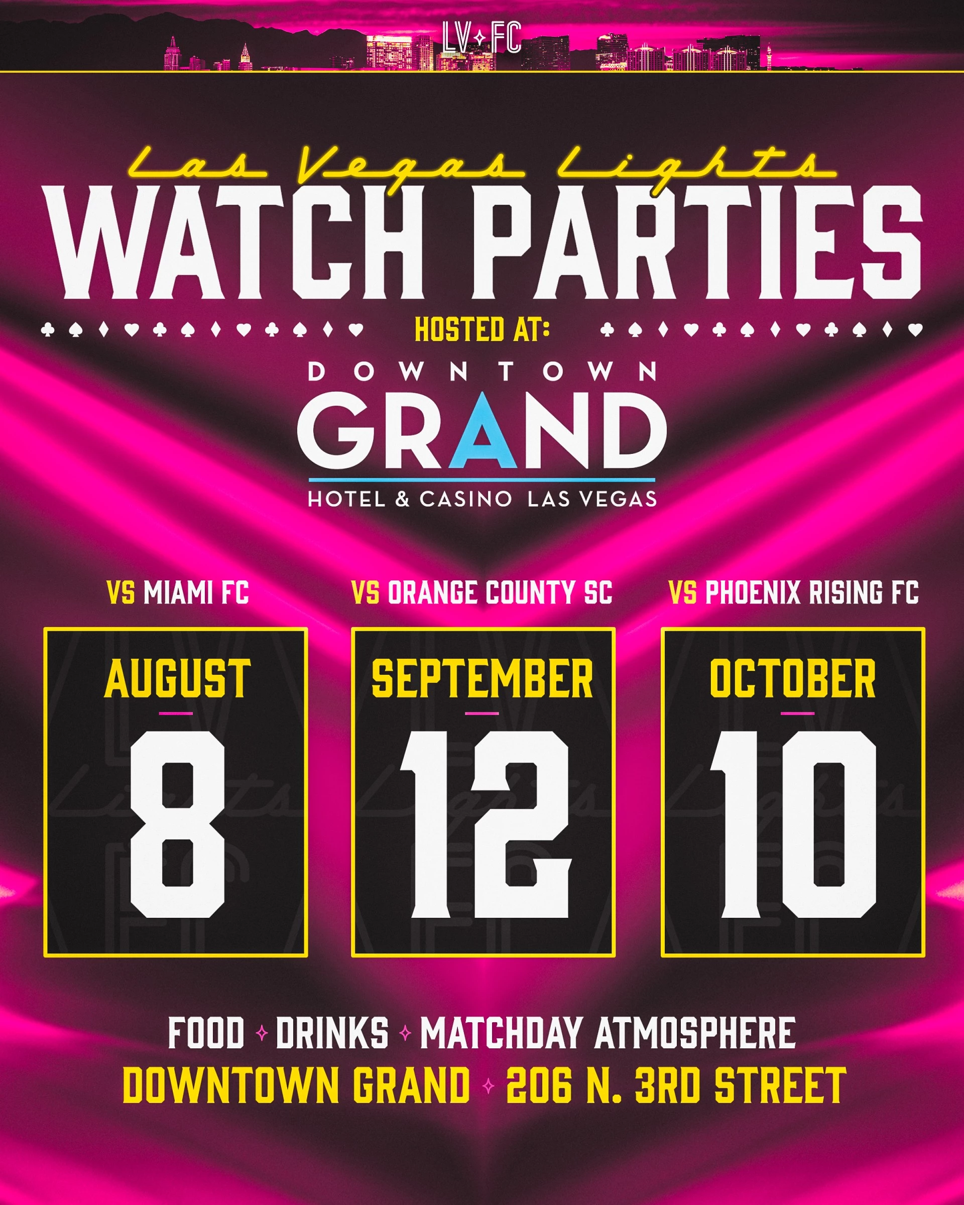 a poster with white text and yellow numbers