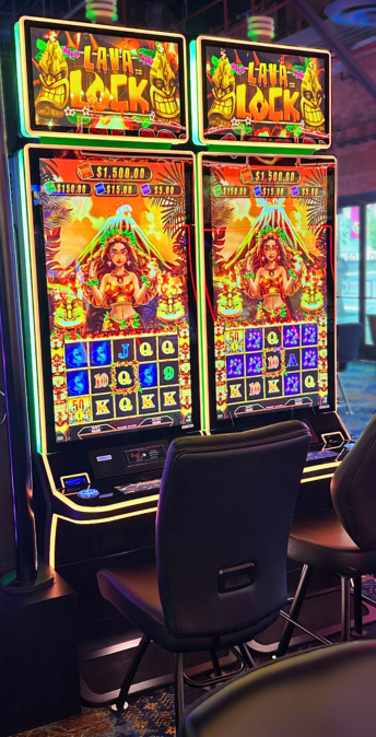 a slot machine in a casino