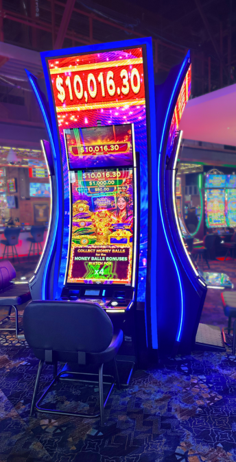 a slot machine in a casino