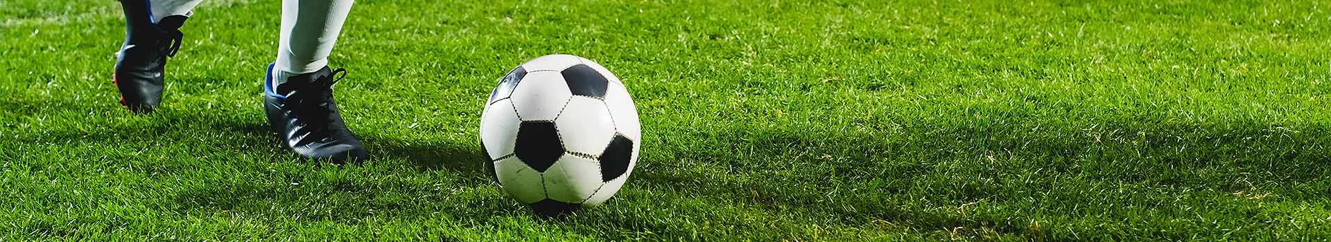 a football ball on grass