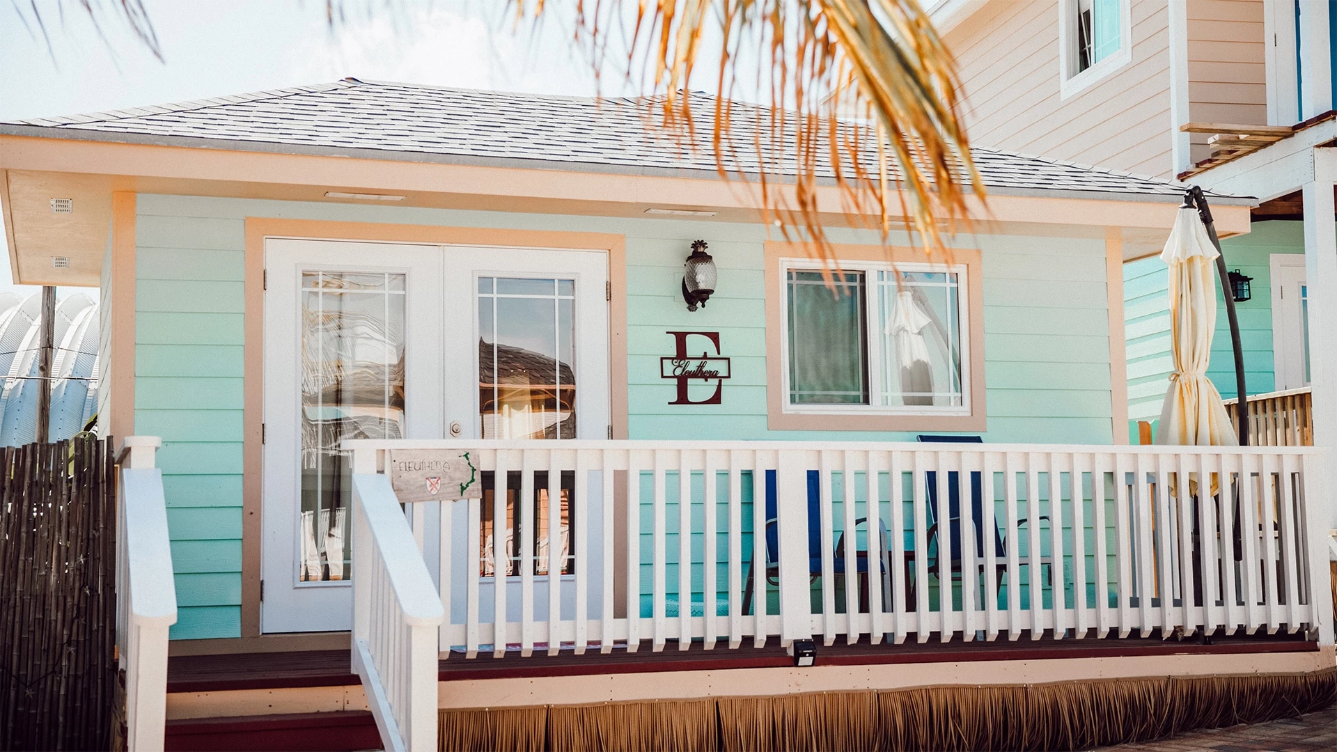 a house with a deck and a porch