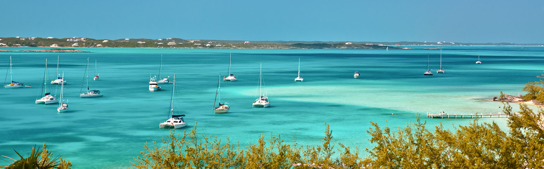 a group of boats in the water