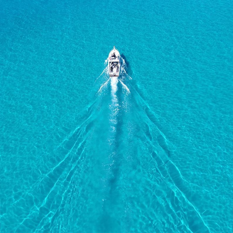a boat in the water