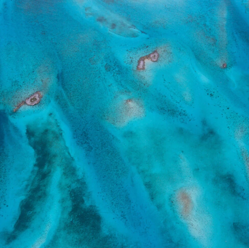 a blue and white surface