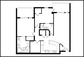 a floor plan of a house