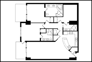 a floor plan of a house