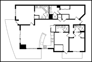 a floor plan of a house