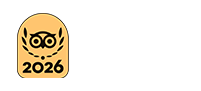 a yellow and white logo with a black background