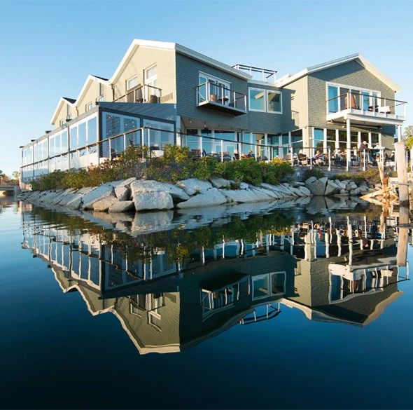 a building on the water