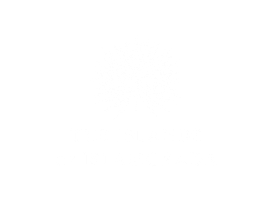a logo with white text