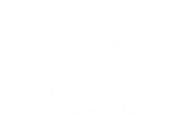 a logo with white text