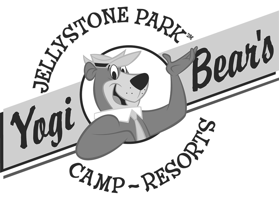 a cartoon bear with a sign