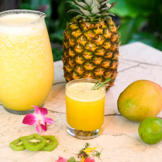 Tropical Margrarita with pineapple and mango