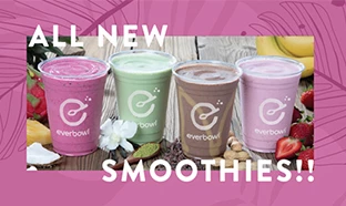 a variety of smoothies