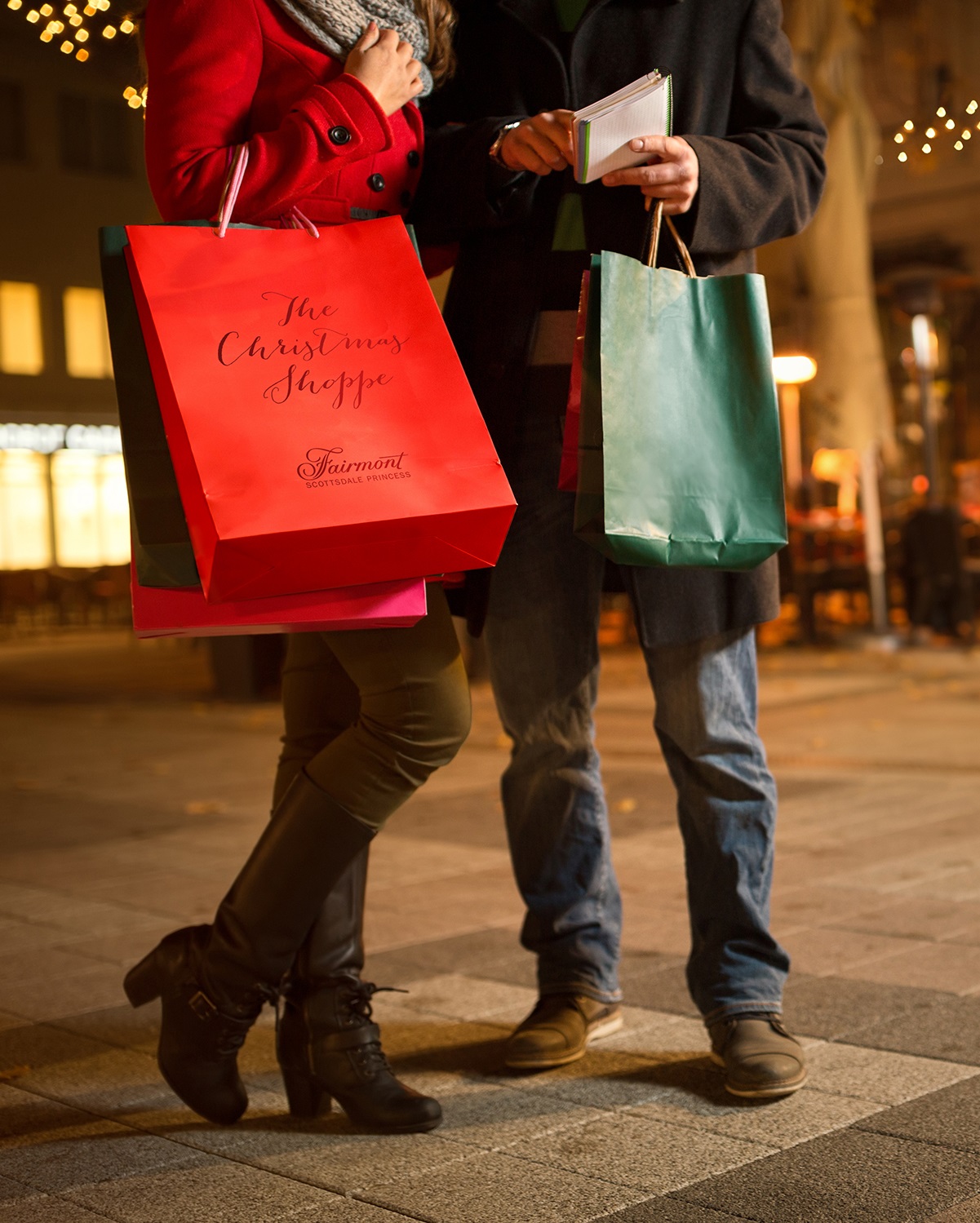christmas shopping bag
