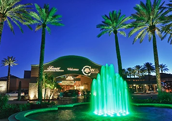 Water jet fountain at the entrance of the Fairmont Scottsdale Princess