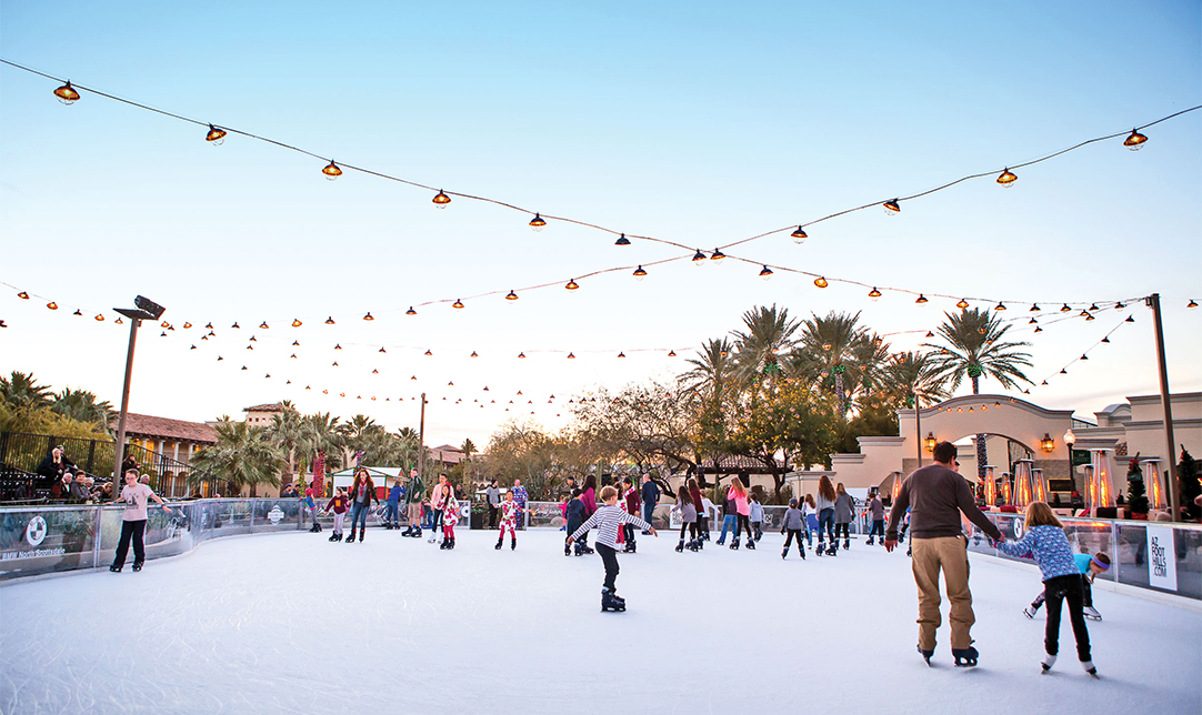people ice skating on ice