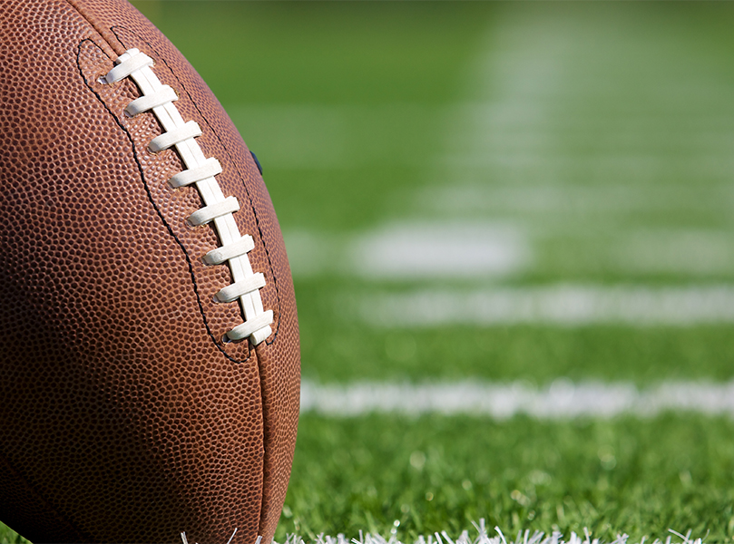 a football on the field