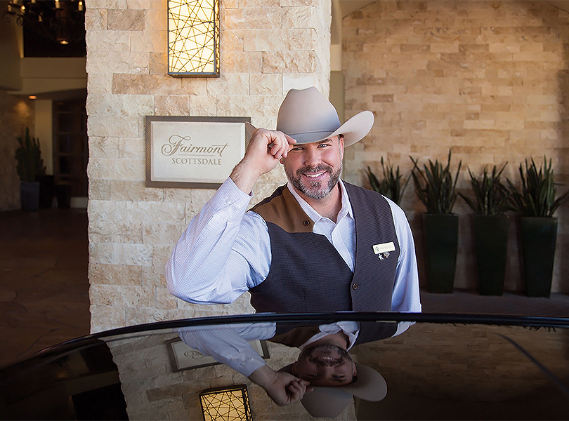 a man in a cowboy hat