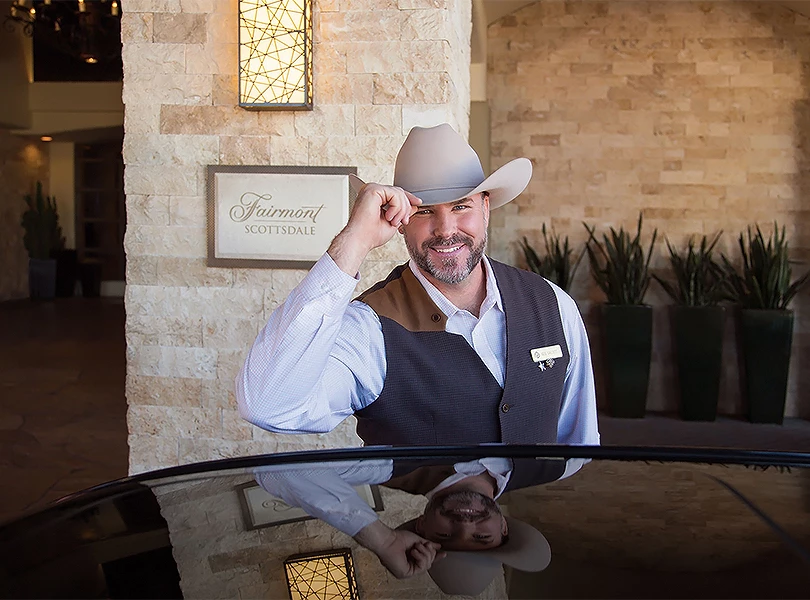 a man in a cowboy hat