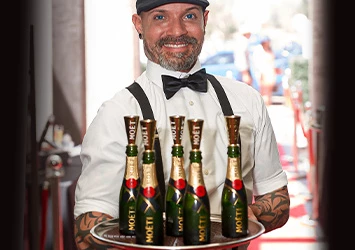 men with champagne