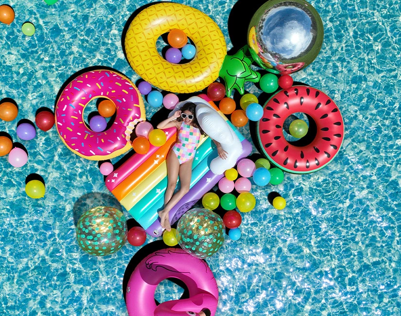 a child playing with toys