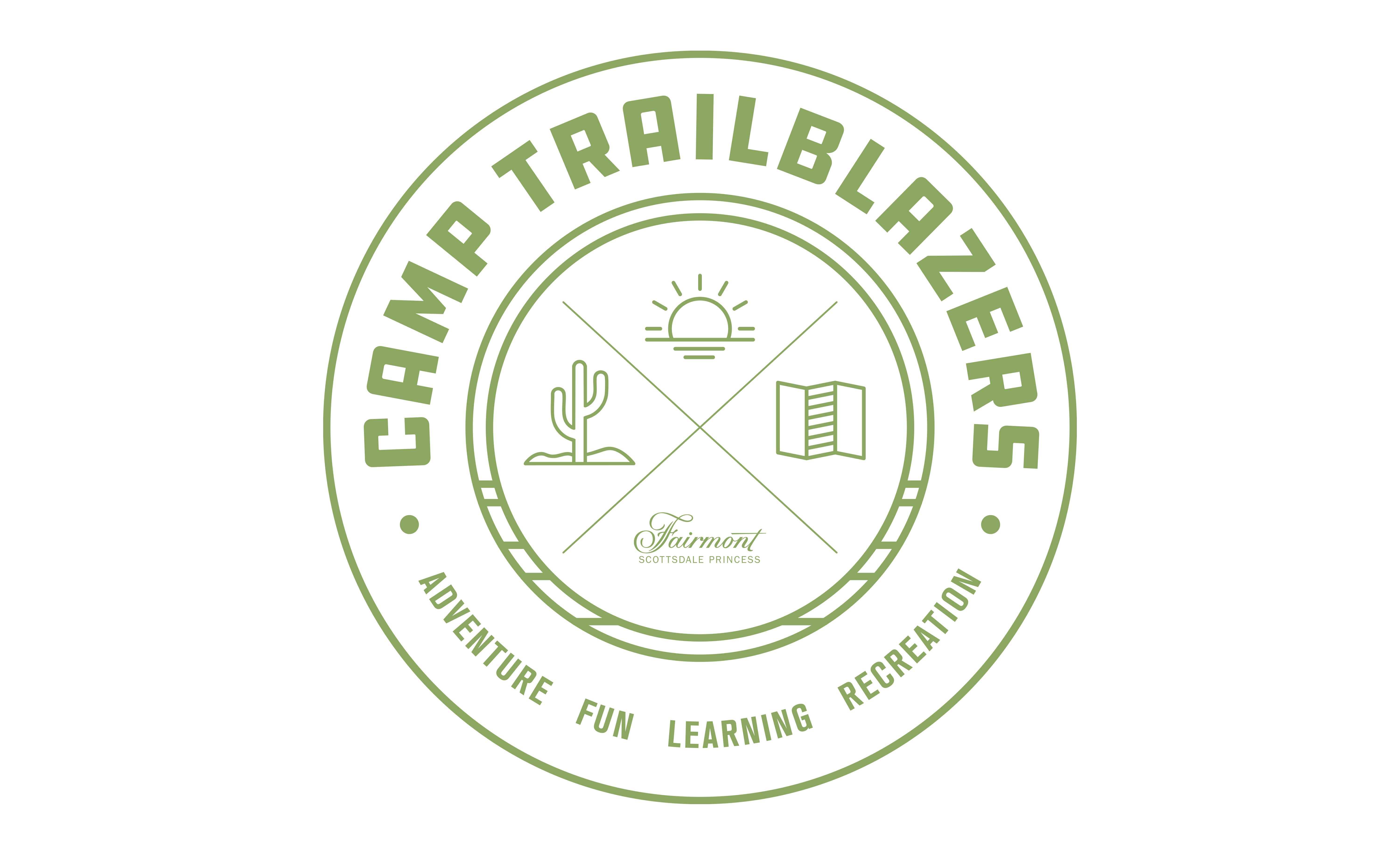 a green logo with white text