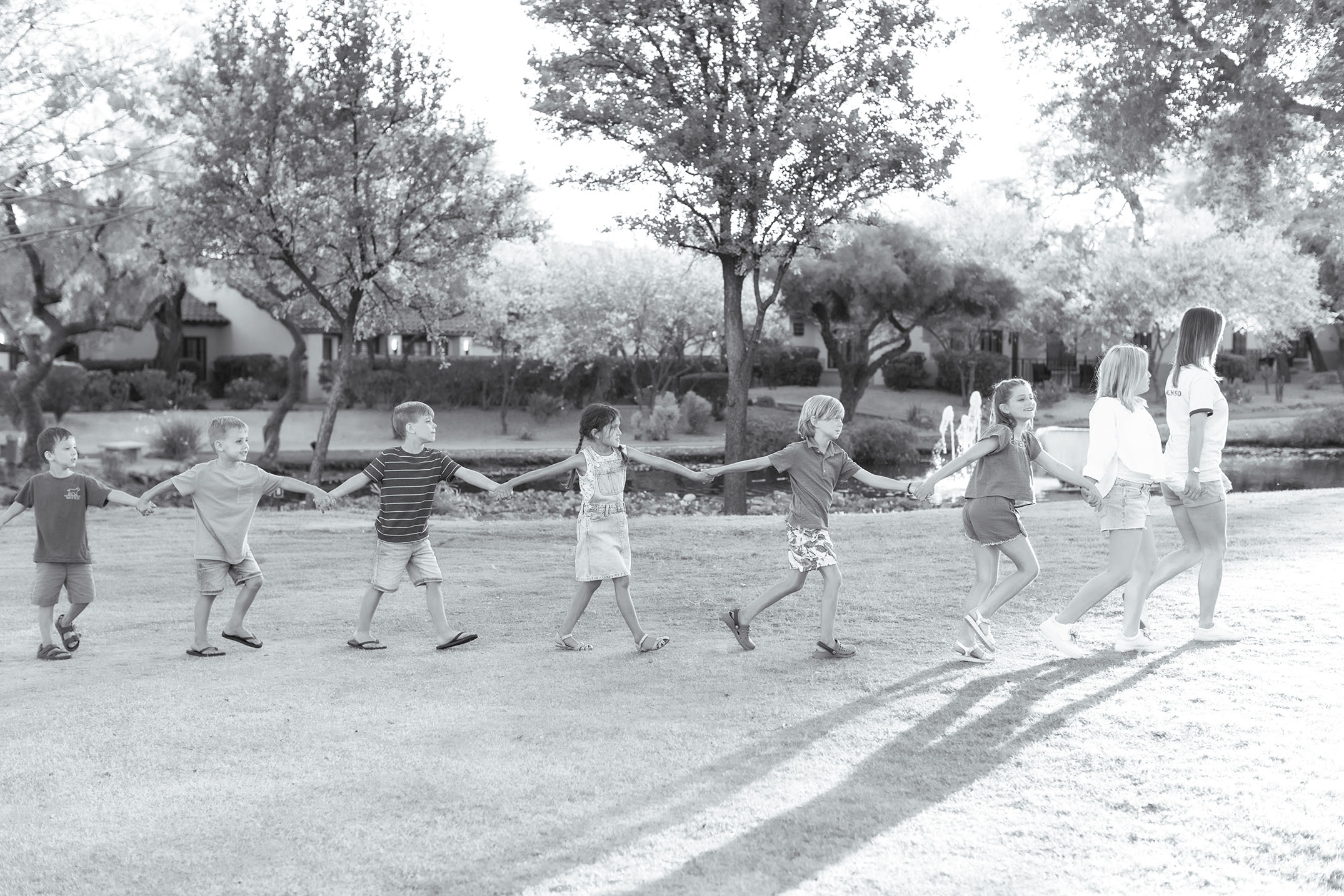 Councilor taking kids on walk at Scottsdale Princess