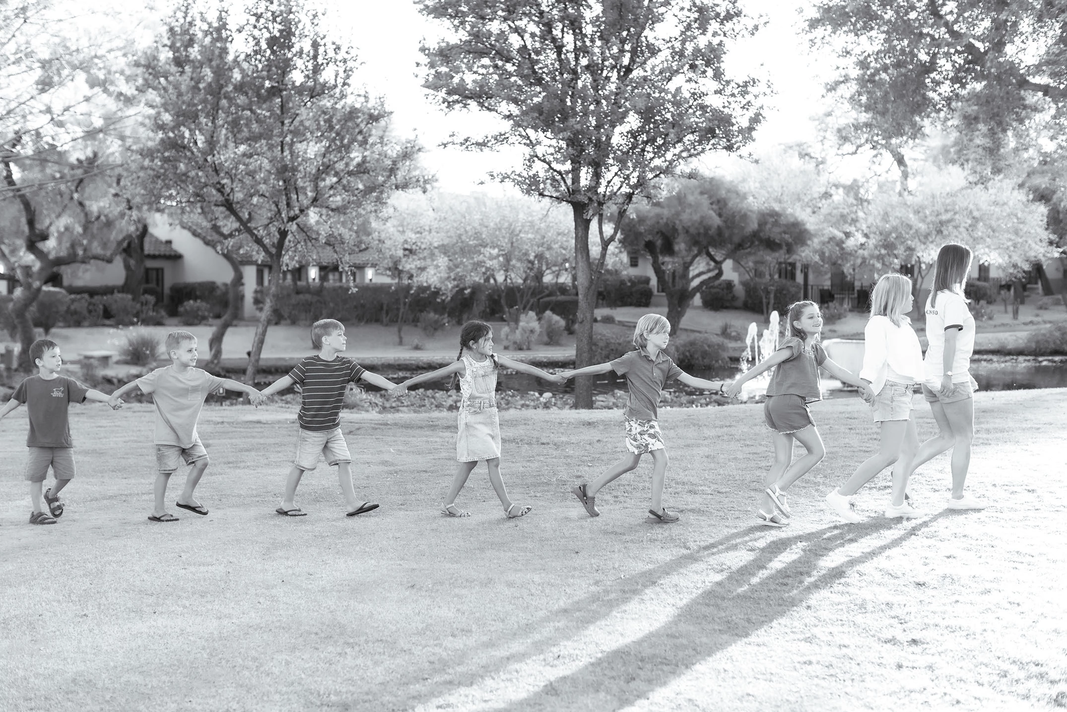 Councilor taking kids on walk at Scottsdale Princess