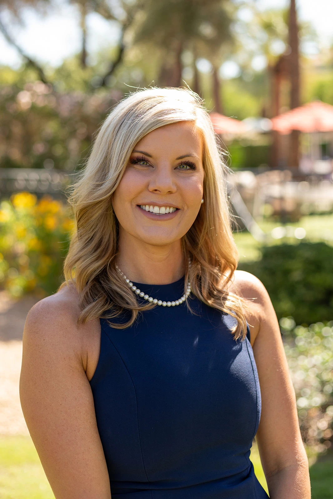 a woman smiling at camera