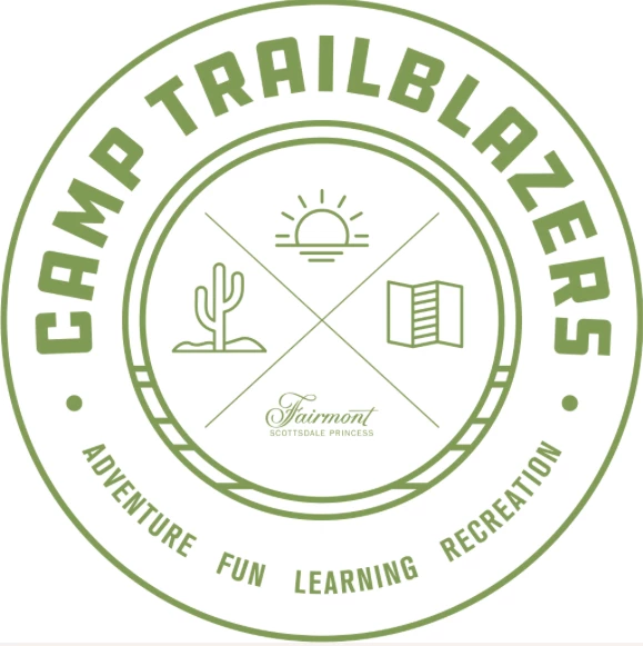 a logo with text on it