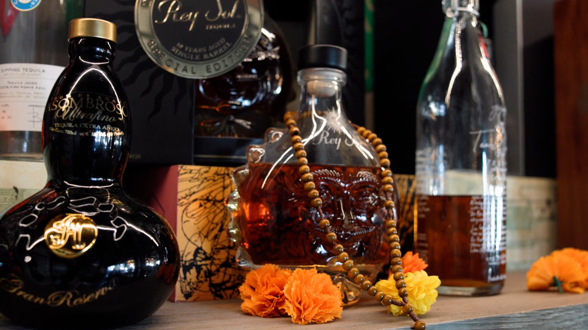 a couple of bottles of alcohol