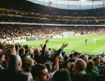 a crowd of people in a stadium