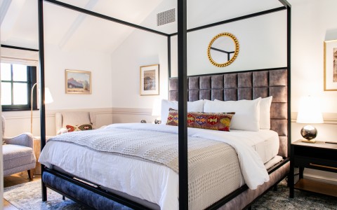 Bedroom of the Boone Suite at Fess Parker Wine Country Inn