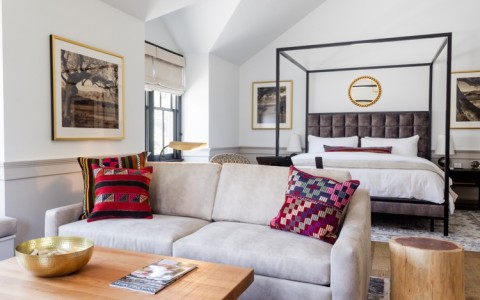 View of an Epiphany Junior Suite at Fess Parker Wine Country Inn in Los Olivos