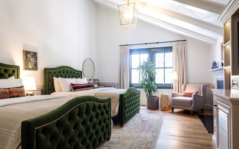 View of a Grand Double Queen room at Fess Parker Wine Country Inn