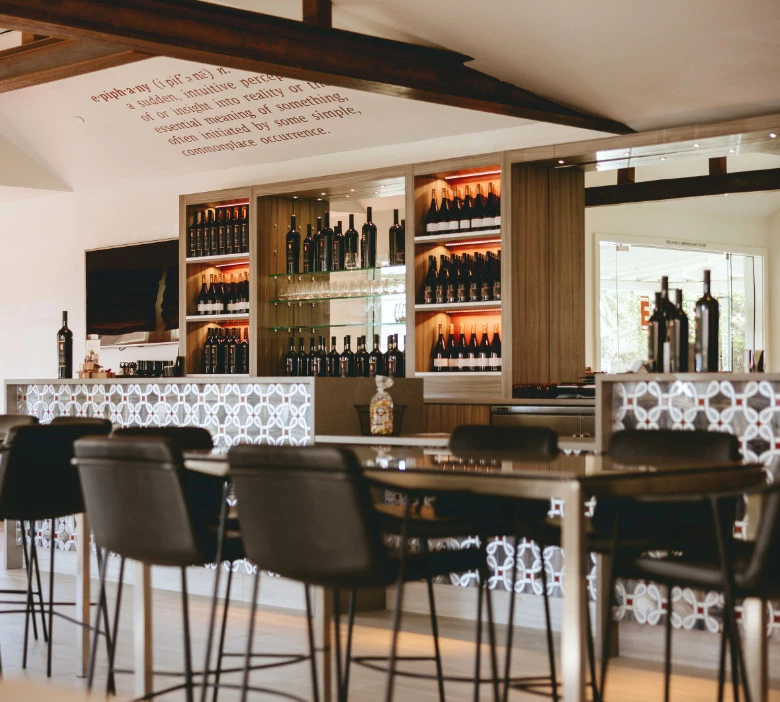 Inside Epiphany Tasting Room in downtown Los Olivos, CA