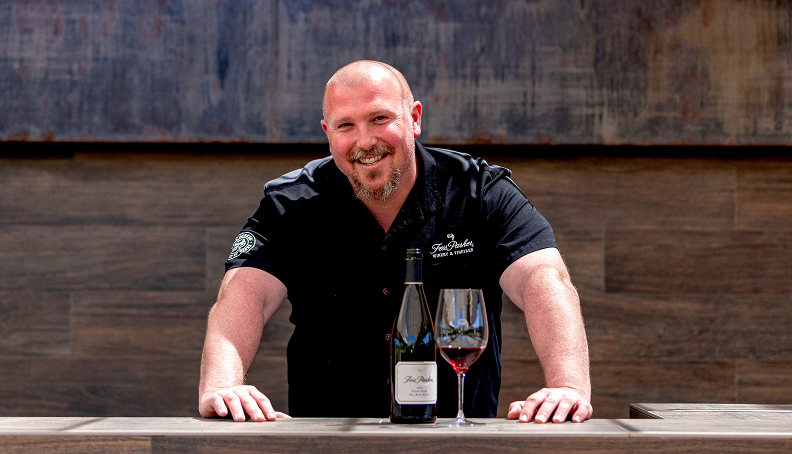 a man smiling at camera