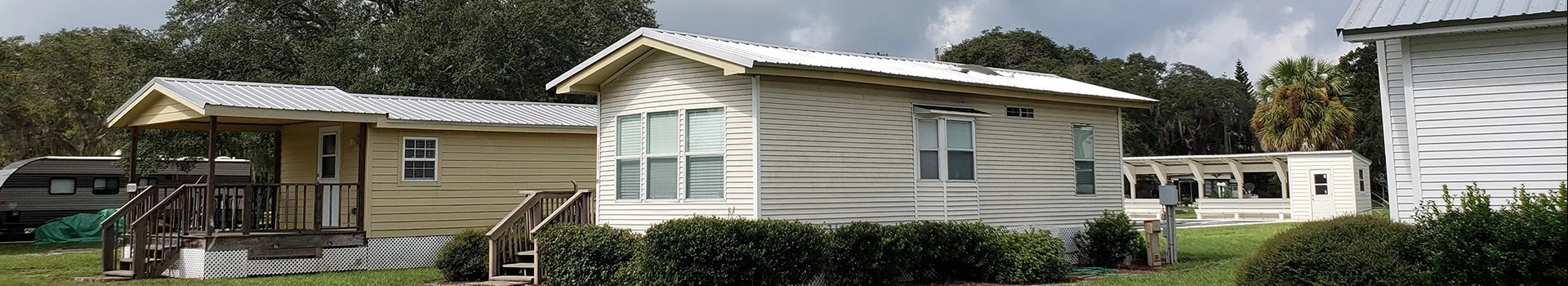 exterior of a small lodge house