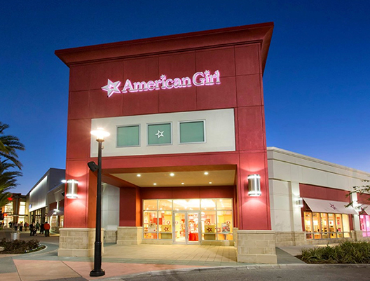 exterior of american girl store
