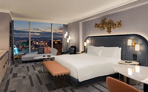 a room with a bed and a couch