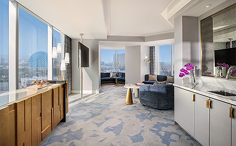 a room with a television and a couch