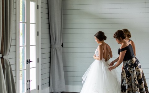 a woman in a white dress
