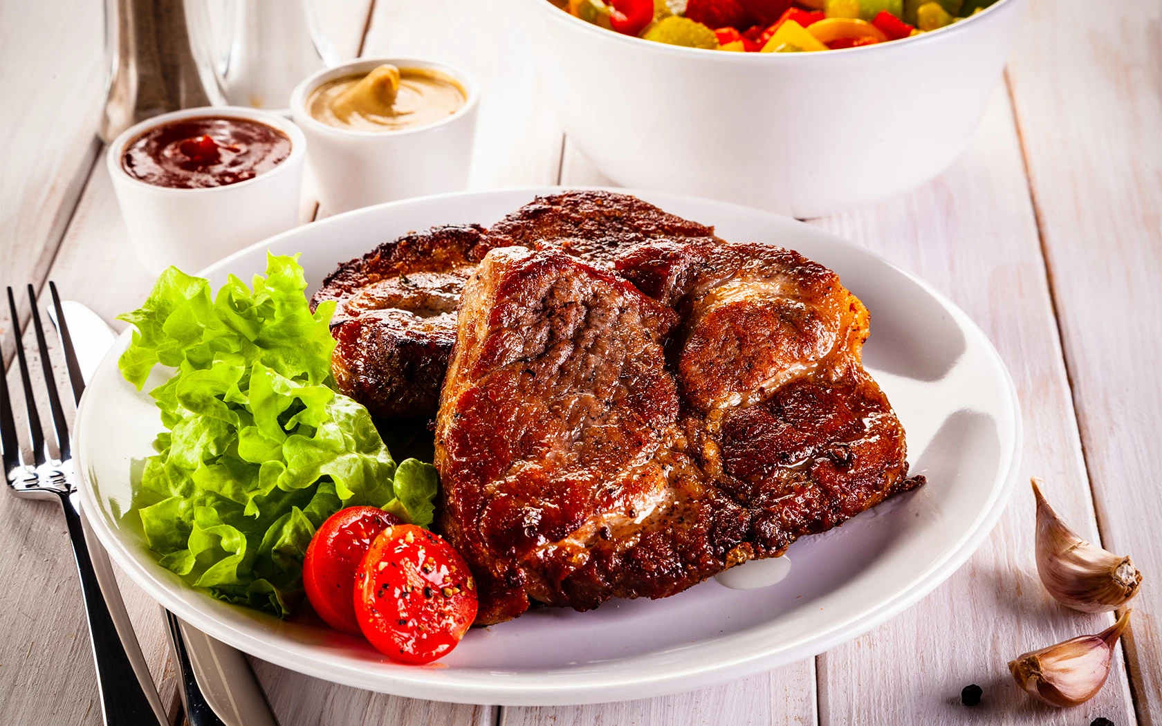 a plate of food