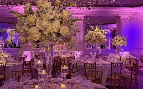 a table set for a party